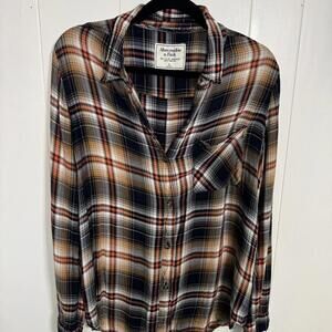 Abercrombie & Fitch Women's Multi and Brown Shirt